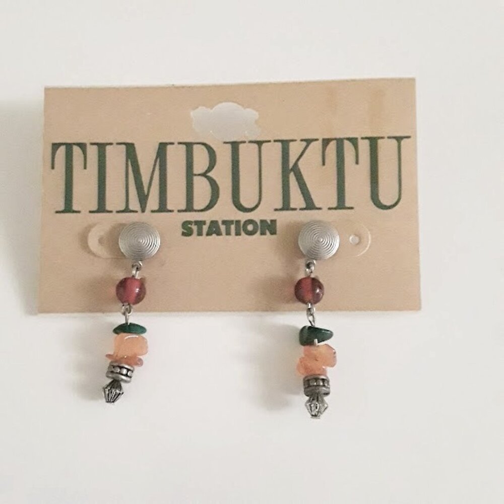 Ethnic Bohemian Beach Bead Earrings